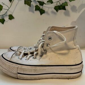 Classic White High-Top Sneakers